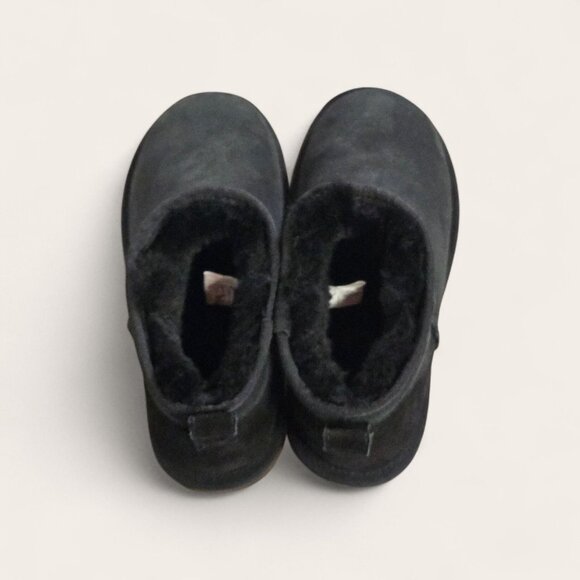 Women’s Size 7 Low Cut Faux Suede Shearling Winter Boots Ankle Style - Lattelier - Picture 5 of 9